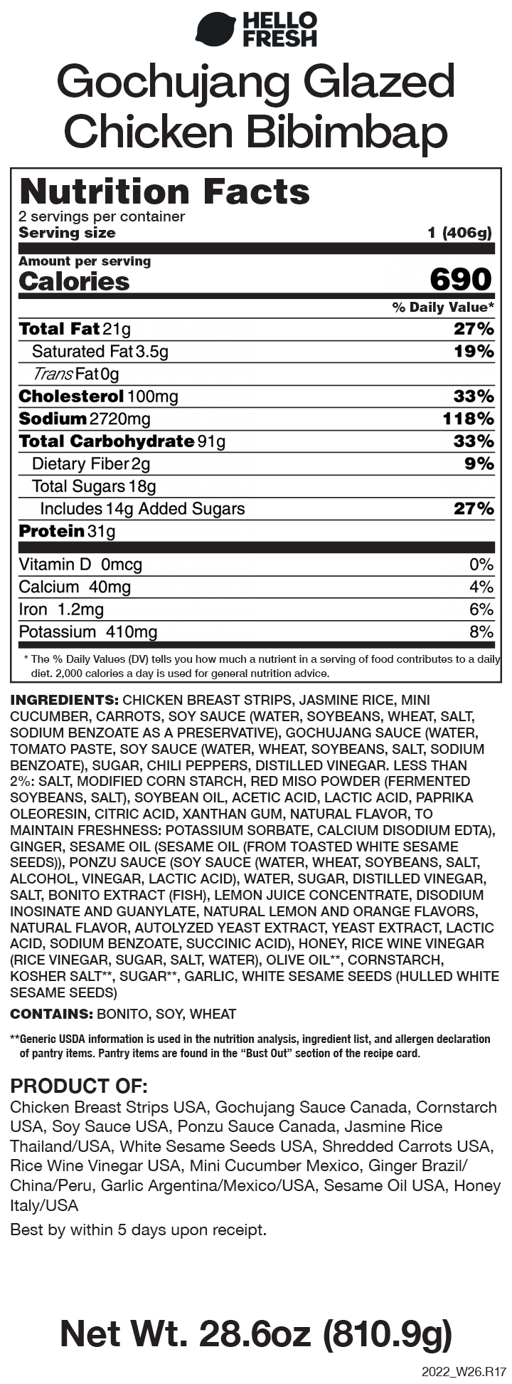 GochujangGlazed Chicken Bipimbap r/hellofresh